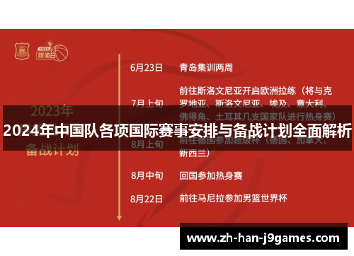 2024年中国队各项国际赛事安排与备战计划全面解析 2024年中国队各项国际赛事安排与备战计划全面解析