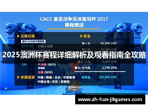 2025澳洲杯赛程详细解析及观看指南全攻略 2025澳洲杯赛程详细解析及观看指南全攻略